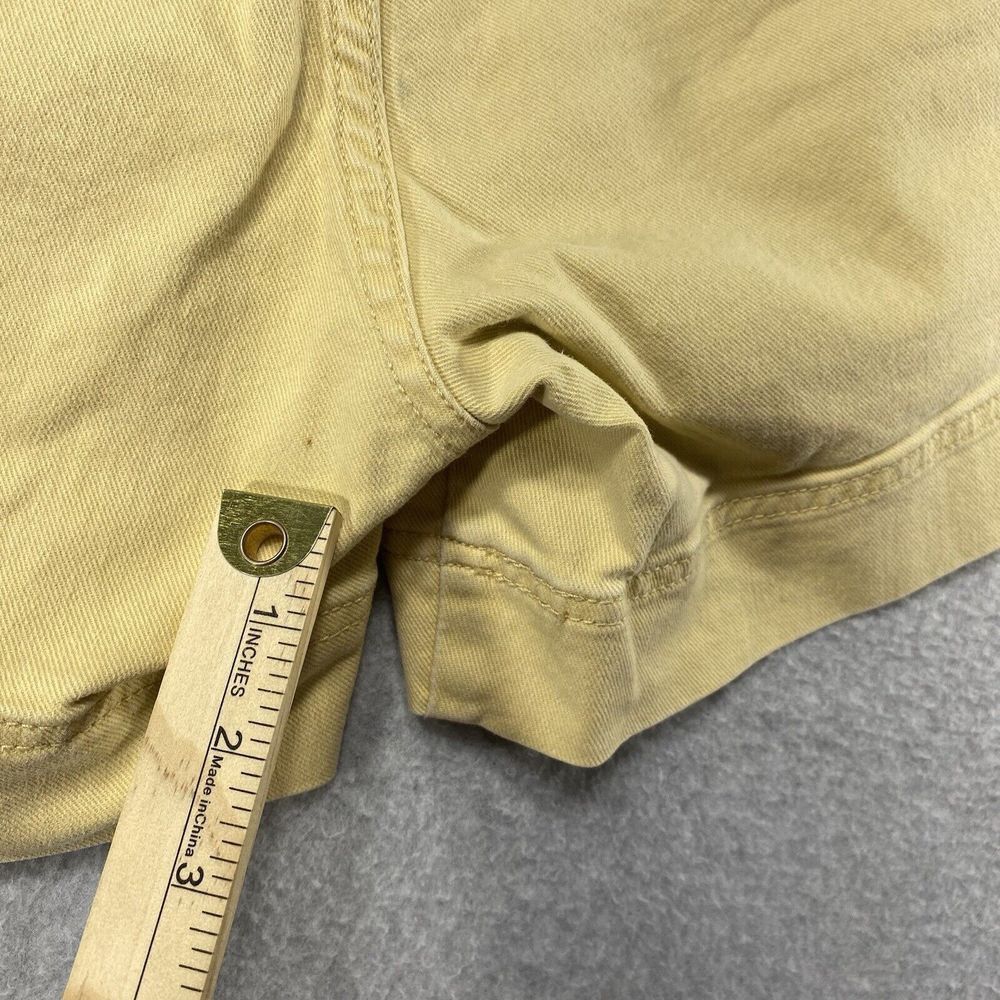 Levi's 545 Shorts Womens Size 10 Beige Flap Pockets Denim Jean Stretch Preppy - Picture 6 of 11
